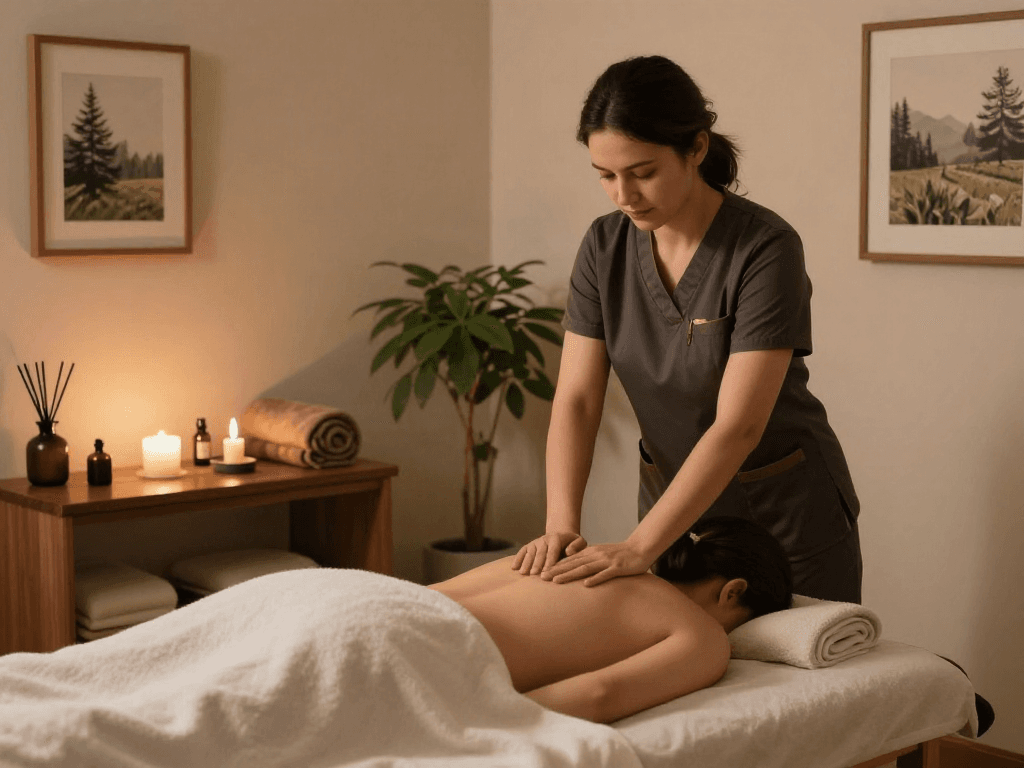 양천구출장안마 relaxing massage therapy session in a calming environment.