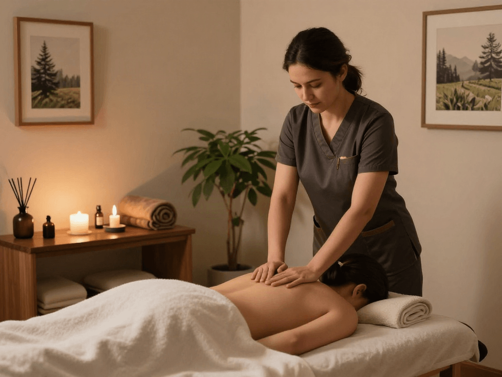 양천구출장안마 relaxing massage therapy session in a calming environment.