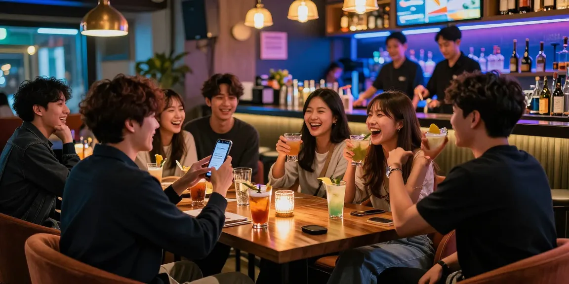 하루이야기 강남 유흥알바에서 친구들과 즐거운 시간 보내는 모습