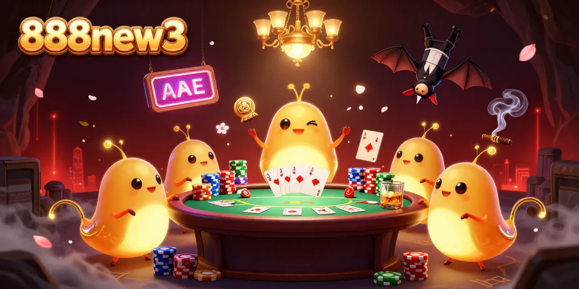 Experience thrilling gameplay at 888new3 with a vibrant cave casino illuminated by glowing creatures.